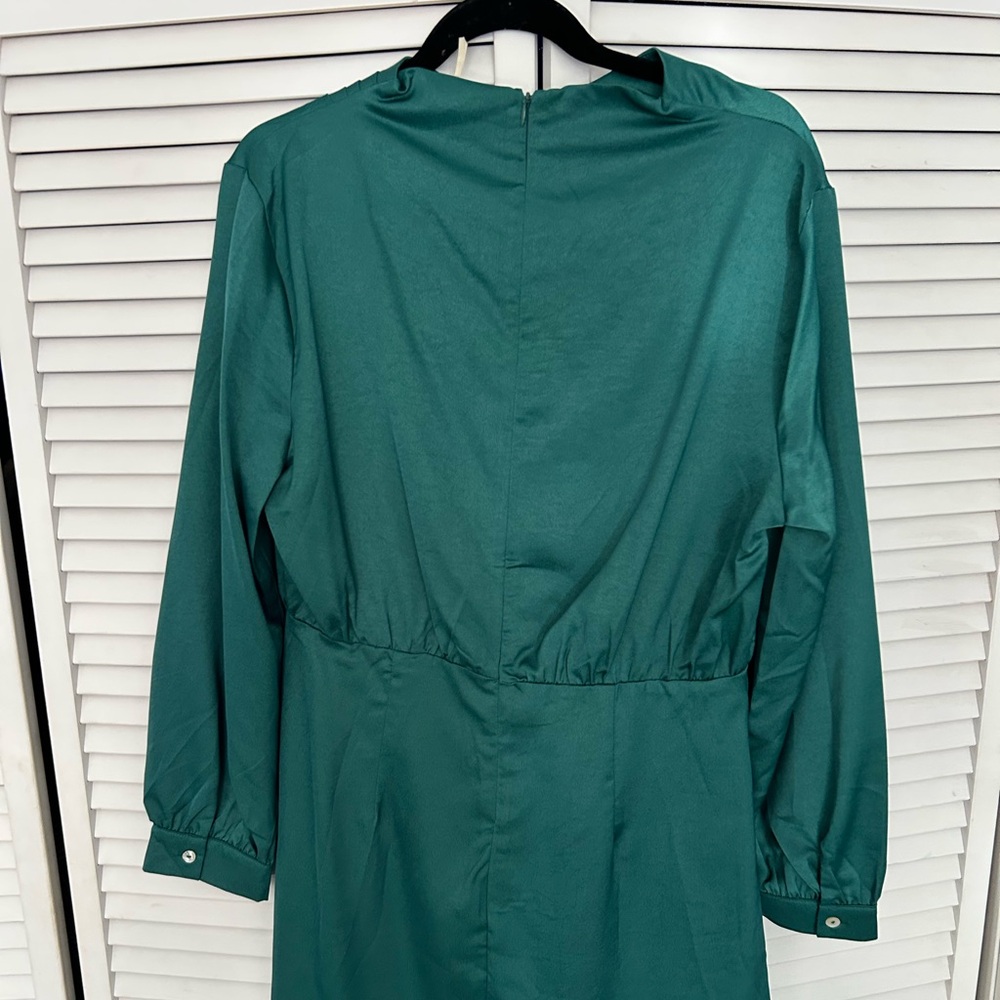 Chic Teal Women's Trench Coat